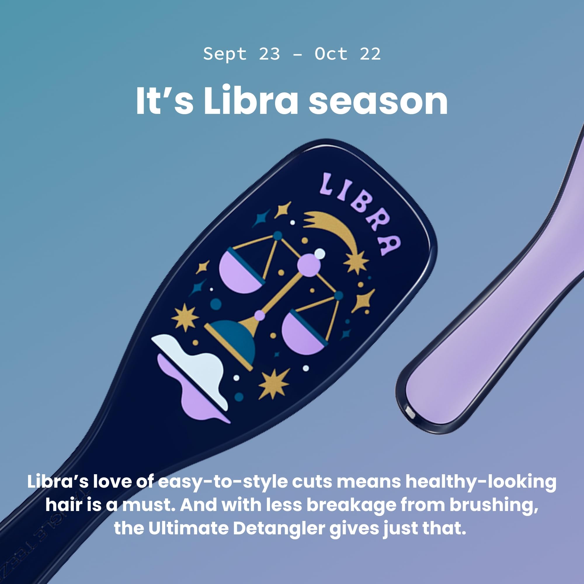 Tangle Teezer Zodiac Libra – démêlage doux sur cheveux mouillés ou secs