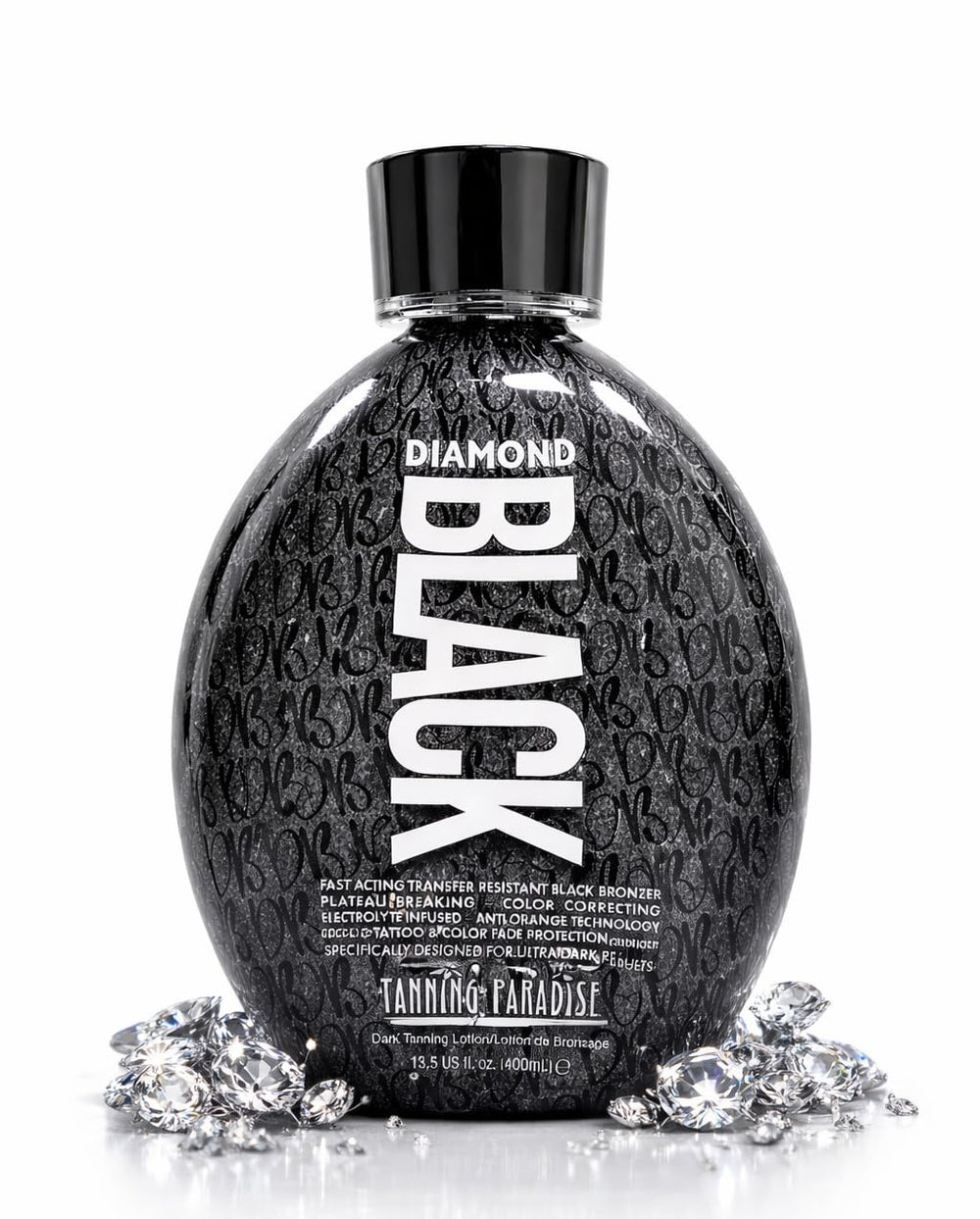 Diamond Black de TANNING PARADISE – résistance au transfert pour un bronzage durable.