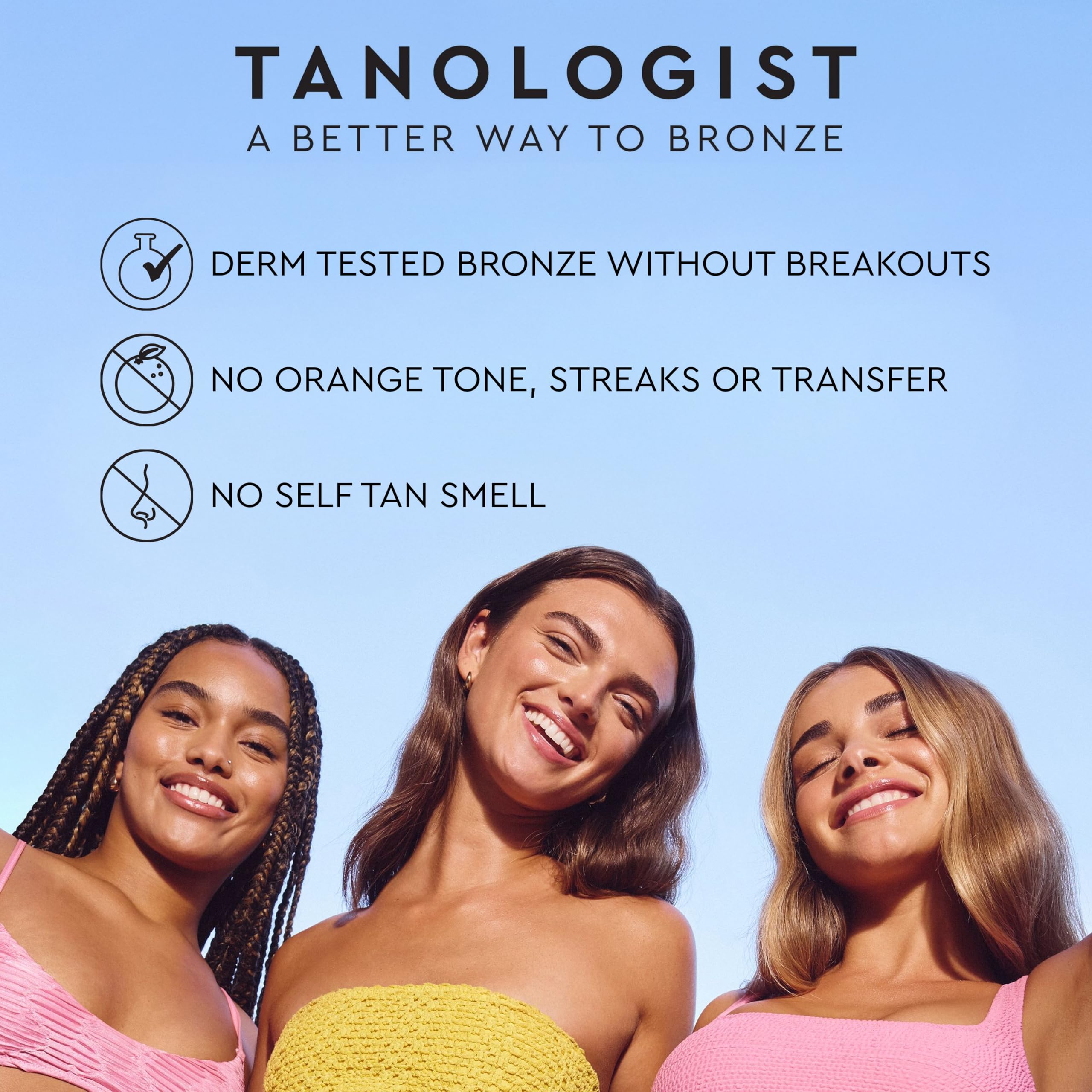 Tanologist – texture légère et absorption rapide sur la peau.