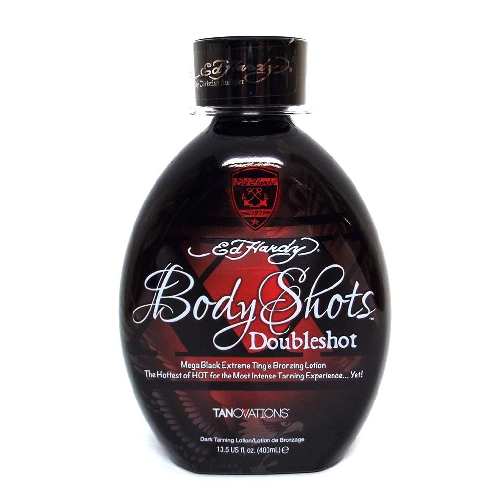 Tanovations Ed Hardy produit corporel double-chaleur, sensation intense et bronzage rapide possible