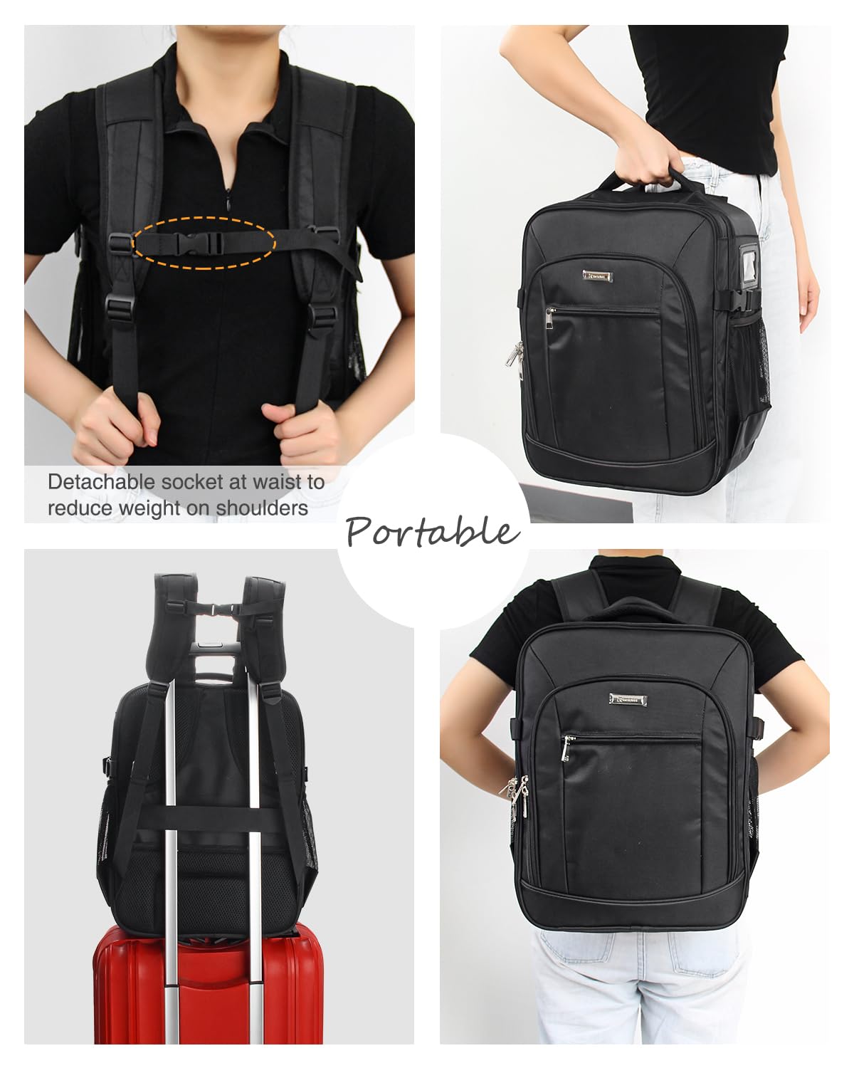 TANTO poches en filet latérales, rangement pratique pour accessoires.