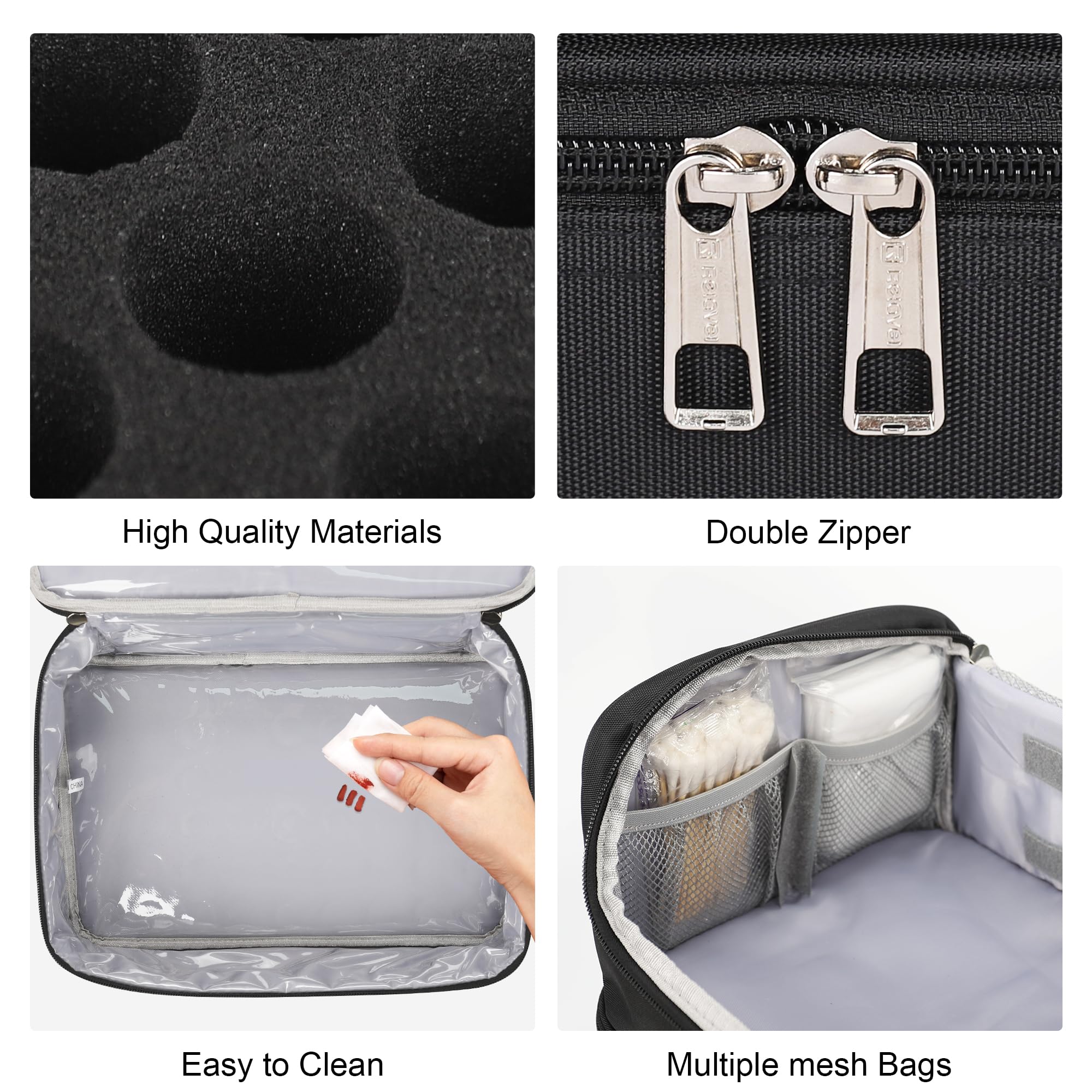 TANTO Tattoo Travel Case: compartiments internes pour rangement clair.