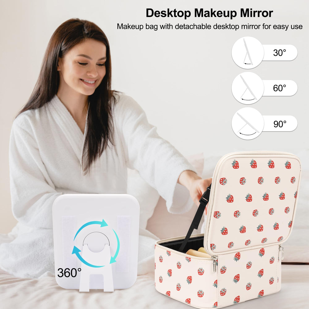 TANTO trousse maquillage partitions ajustables pour organiser pinceaux et produits