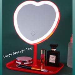 Taolivingmart Miroir cœur pour filles et étudiantes, cadeau élégant et pratique.