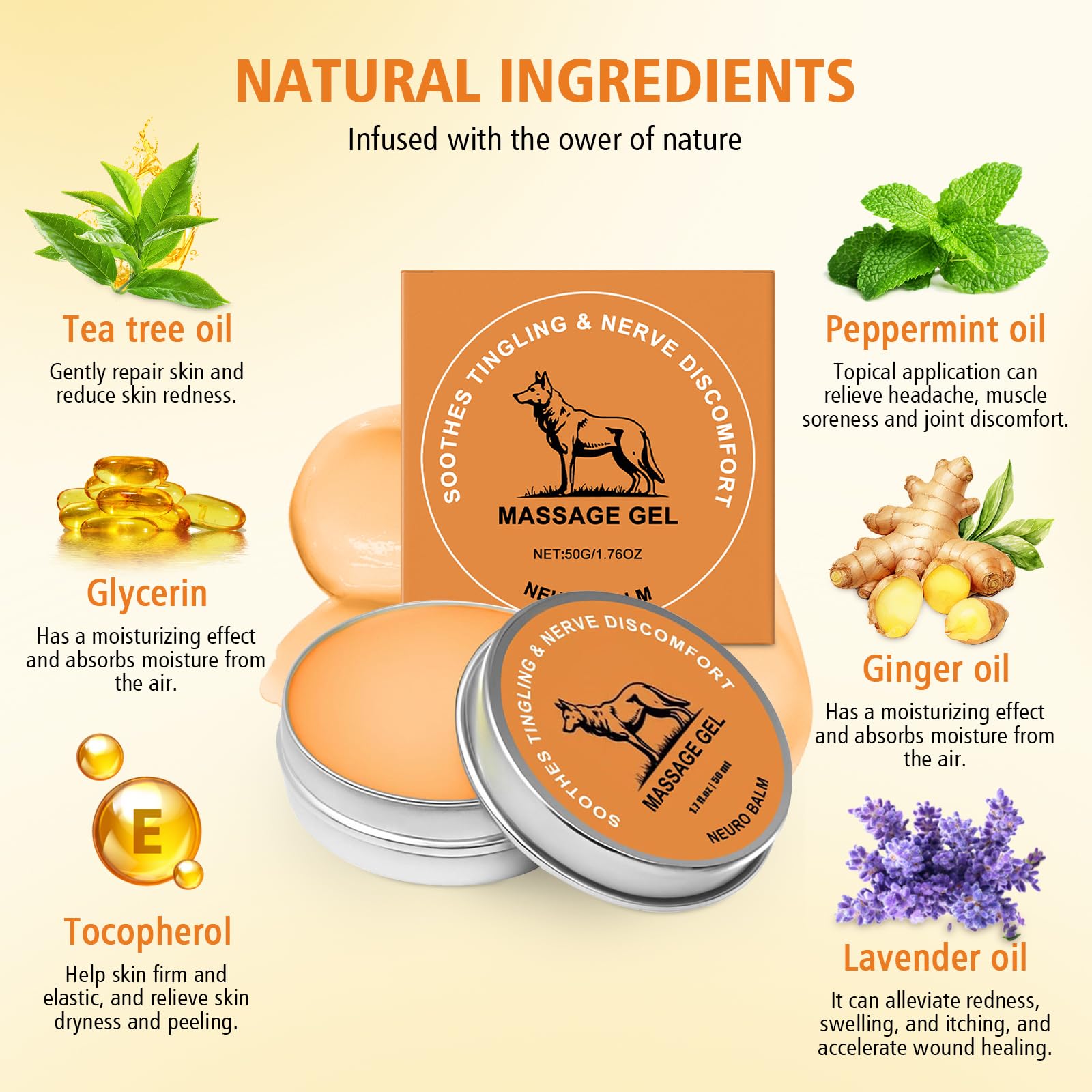 Tardiy Balm Ingrédients Naturels combine plantes et vitamine E pour nourrir la peau.