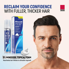 Emballage TARO Minoxidil en paquet 3x, pratique pour le rangement.