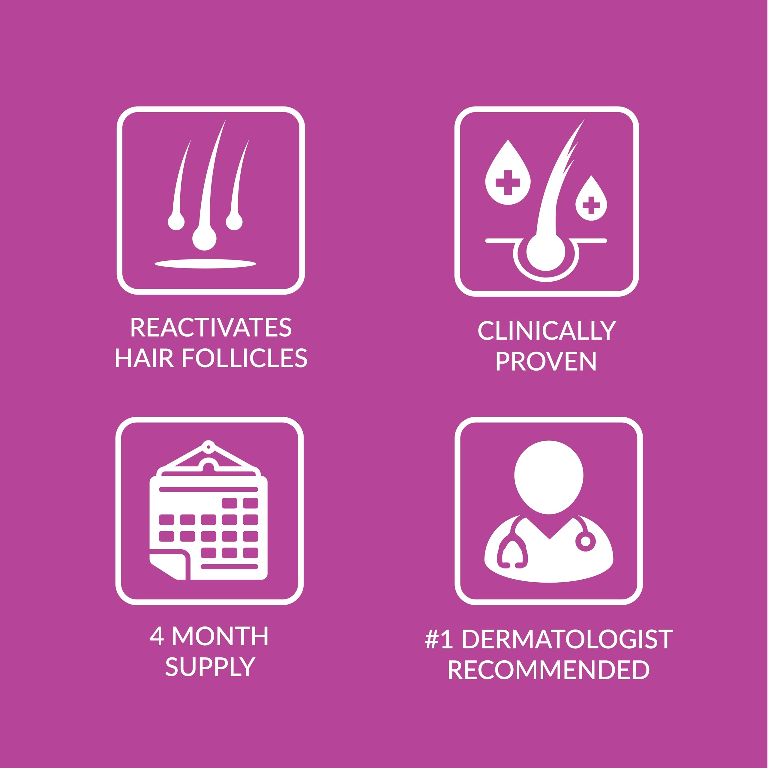 TARO Minoxidil Mousse Topique 5% pour femmes, aperçu des résultats potentiels dans le temps.