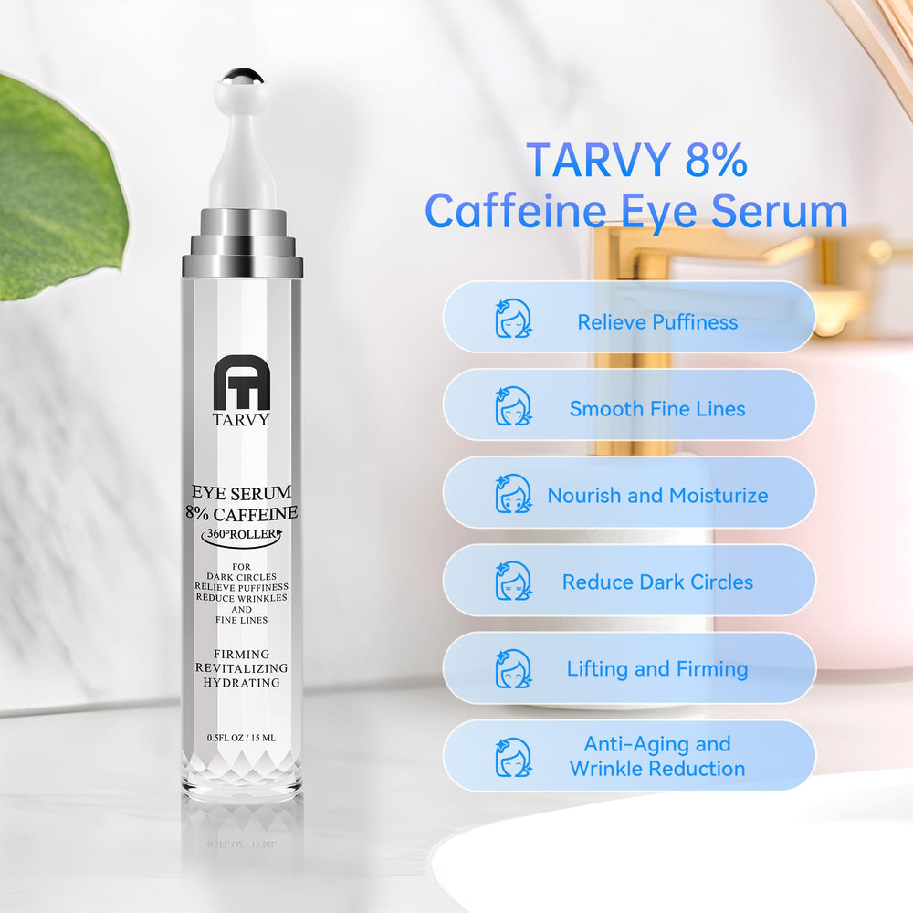 Tarvy eye serum targeting dark circles and fine lines.