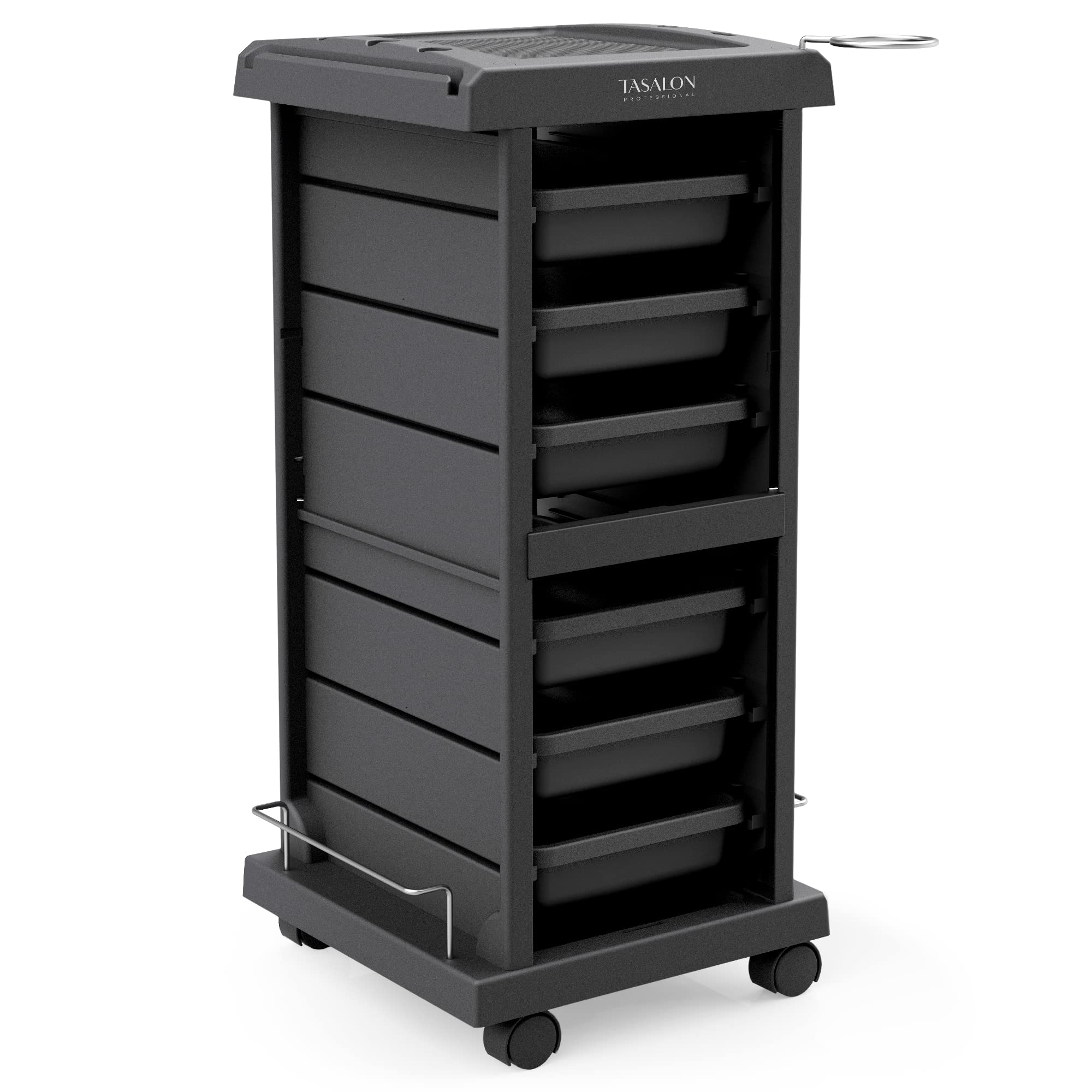TASALON chariot salon roulant avec 6 plateaux, optimisation de l’espace.