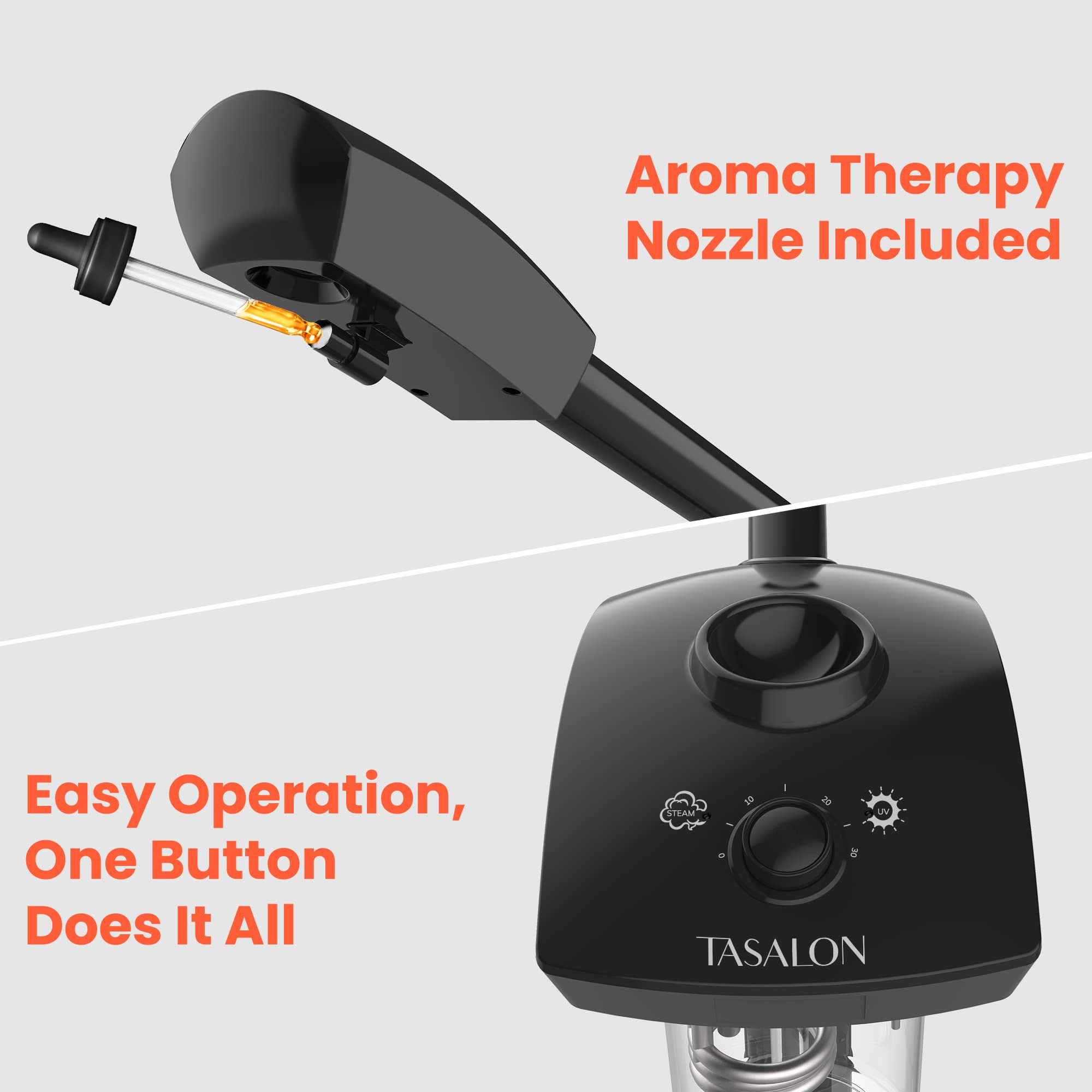 Tasalon fonction UV avec vapeur pour peau lumineuse et prête au soin