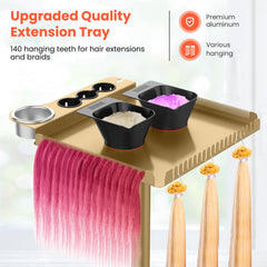 Tasalon Gold porte-extensions cheveux pour rangement organisé