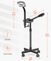 TASALON loupe 3x pour voir les détails de la peau pendant le soin.