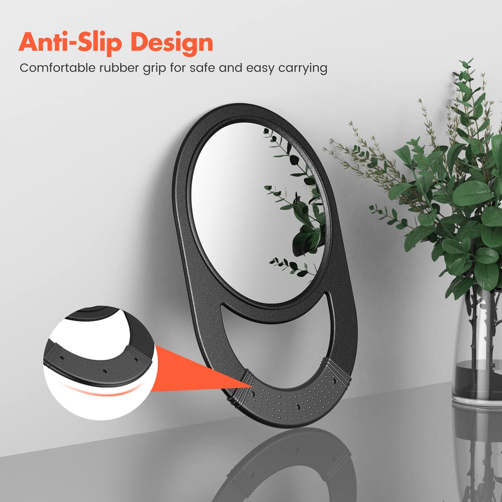 Miroir TASALON main avec poignée-confort pour maquillage précis