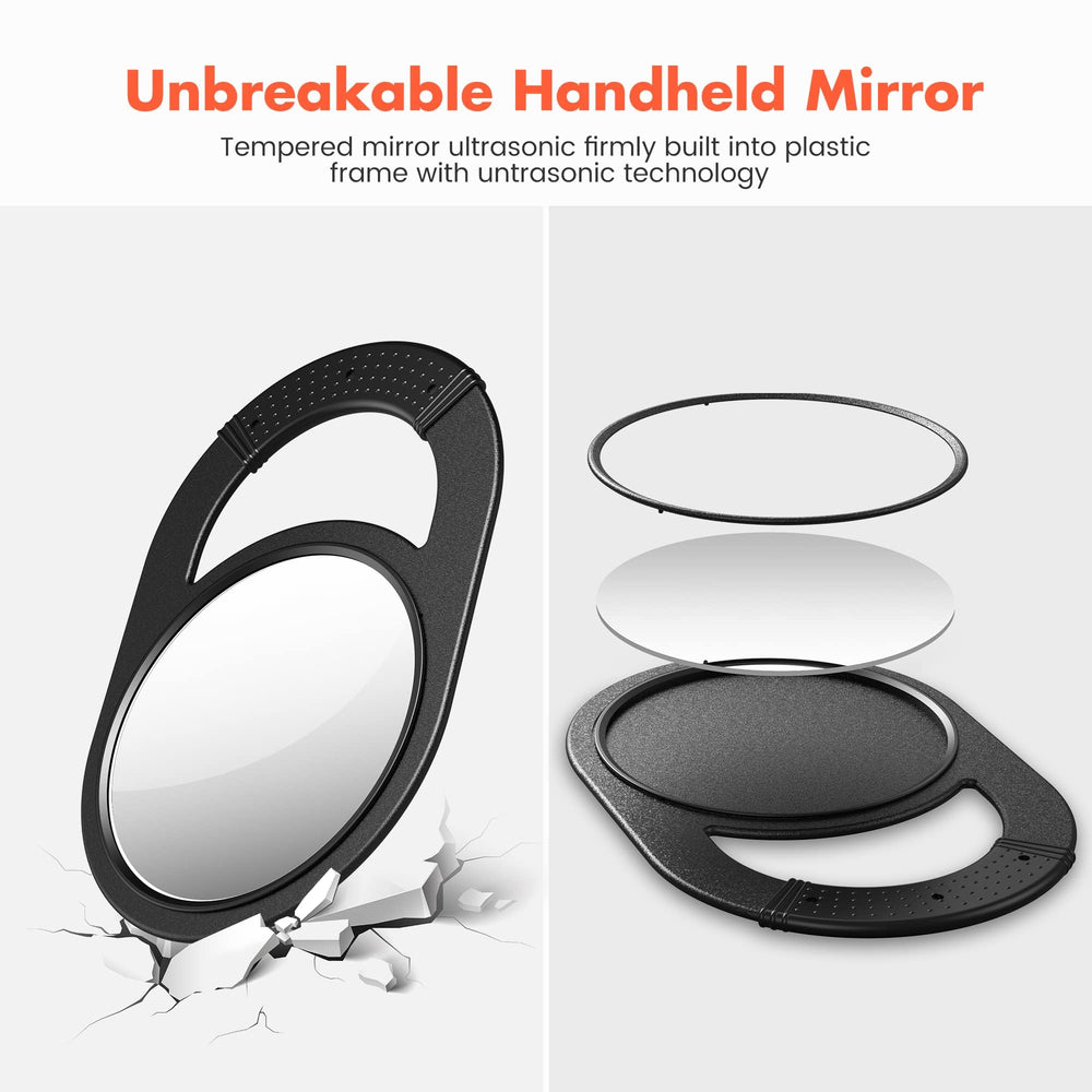 Miroir TASALON en verre trempé endurci offre image nette et stable