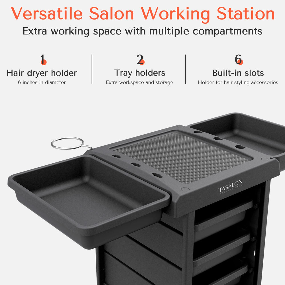 TASALON plateaux integrés 6 pour rangement rapide des outils.