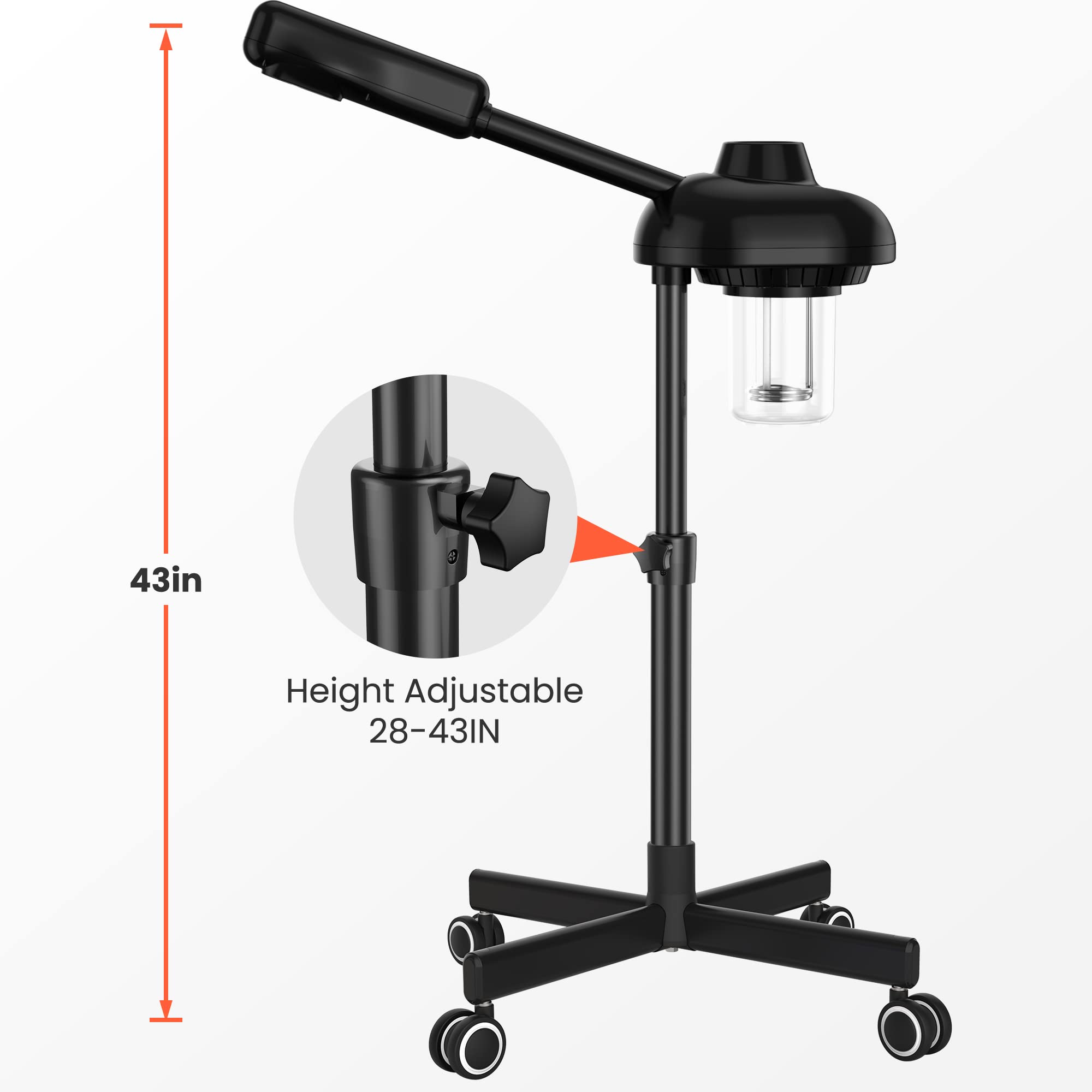TASALON vapeур construction sûre en ABS et inox pour durabilité.