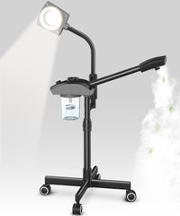 TASALON vapeur visage et lampe magnifiante pour inspection précise des pores.