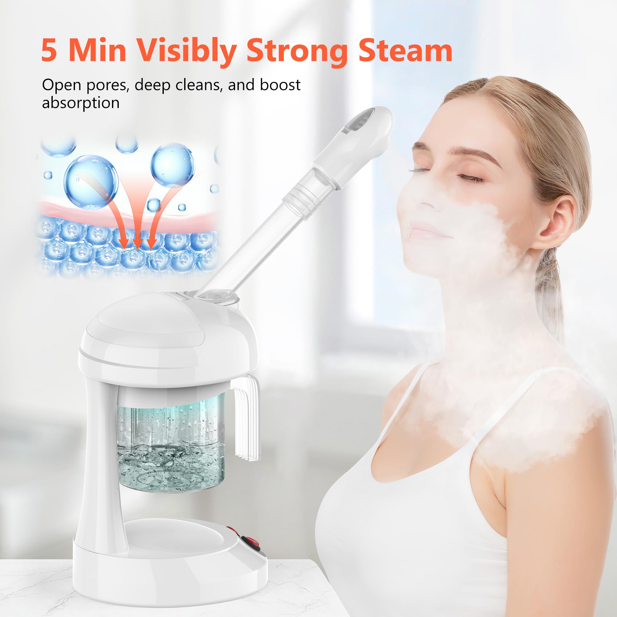Vaporisateur TASALON visage portable, usage à domicile ou en voyage