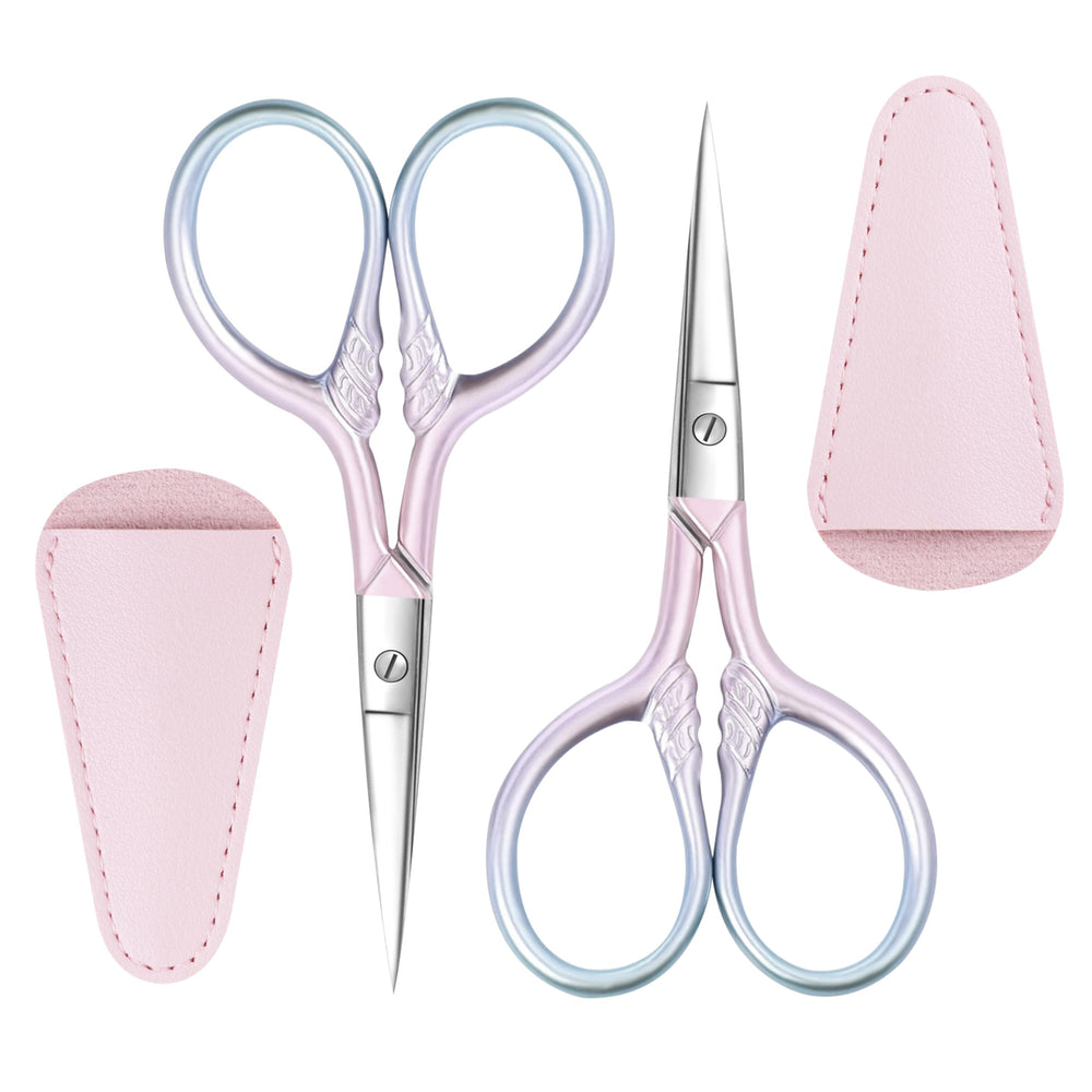 TaShow ciseaux sourcils ensemble 2 pièces en acier inoxydable pour utilisation durable