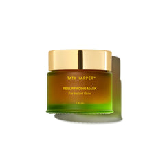 Tata Harper masque resurfacant enzyme pomme : peau lumineuse après utilisation.