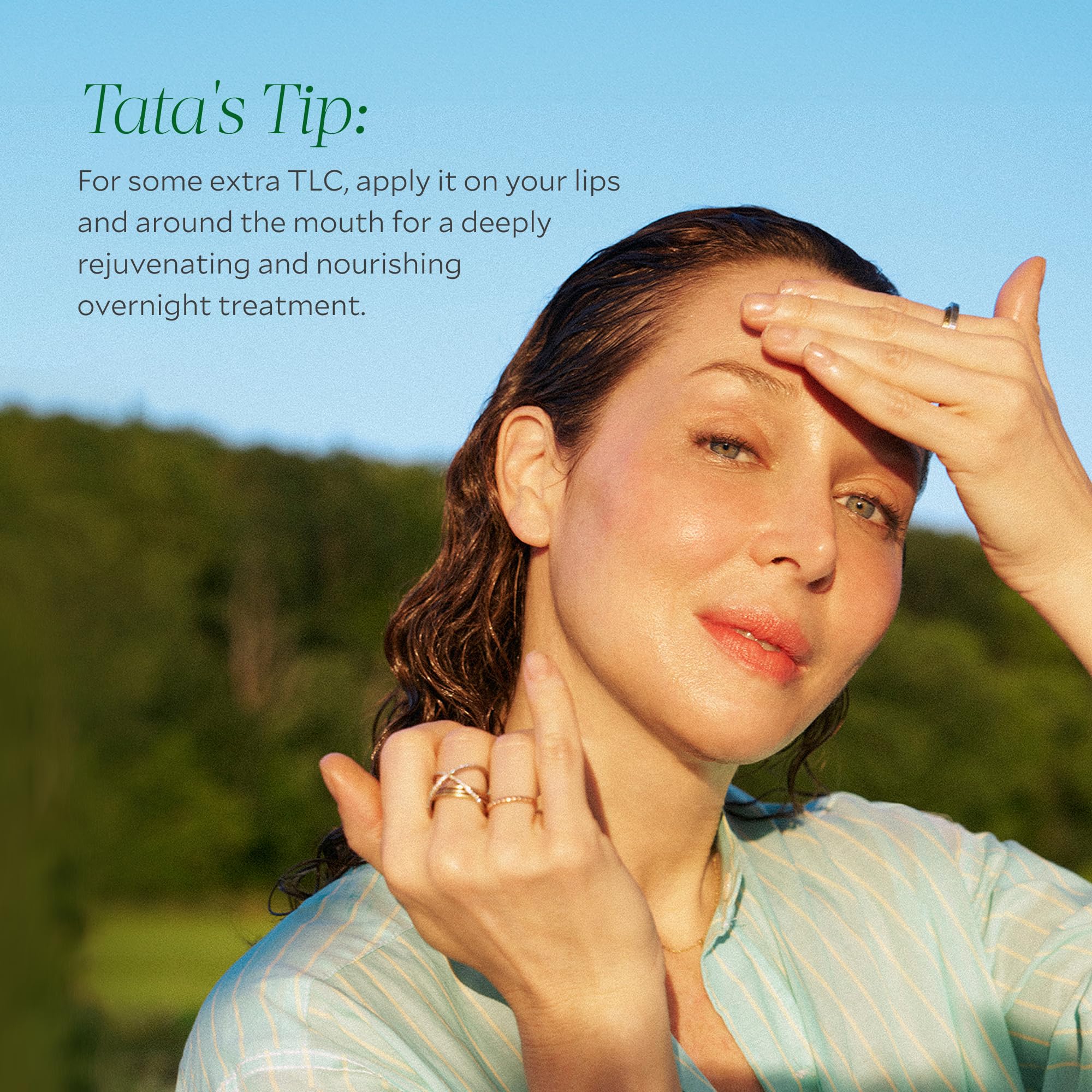 Crème contour des yeux restauratrice Tata Harper, formule neuropeptidique ciblée.