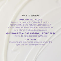 TATCHA algue rouge d’Okinawa apportant fraîcheur et hydratation.