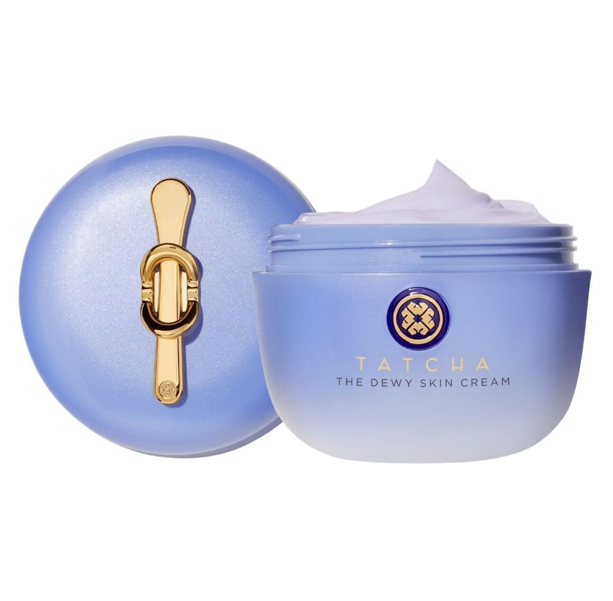 Crème TATCHA Dewy Skin, bouteille chic garantissant une hydratation durable.