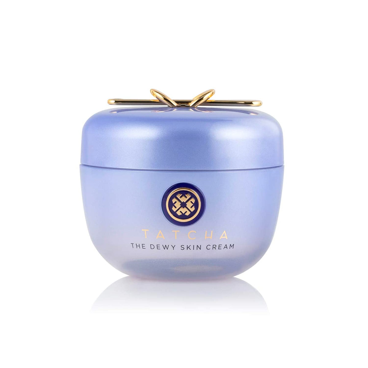 Crème TATCHA dans le pot ouvert, hydratation rapide et éclat.