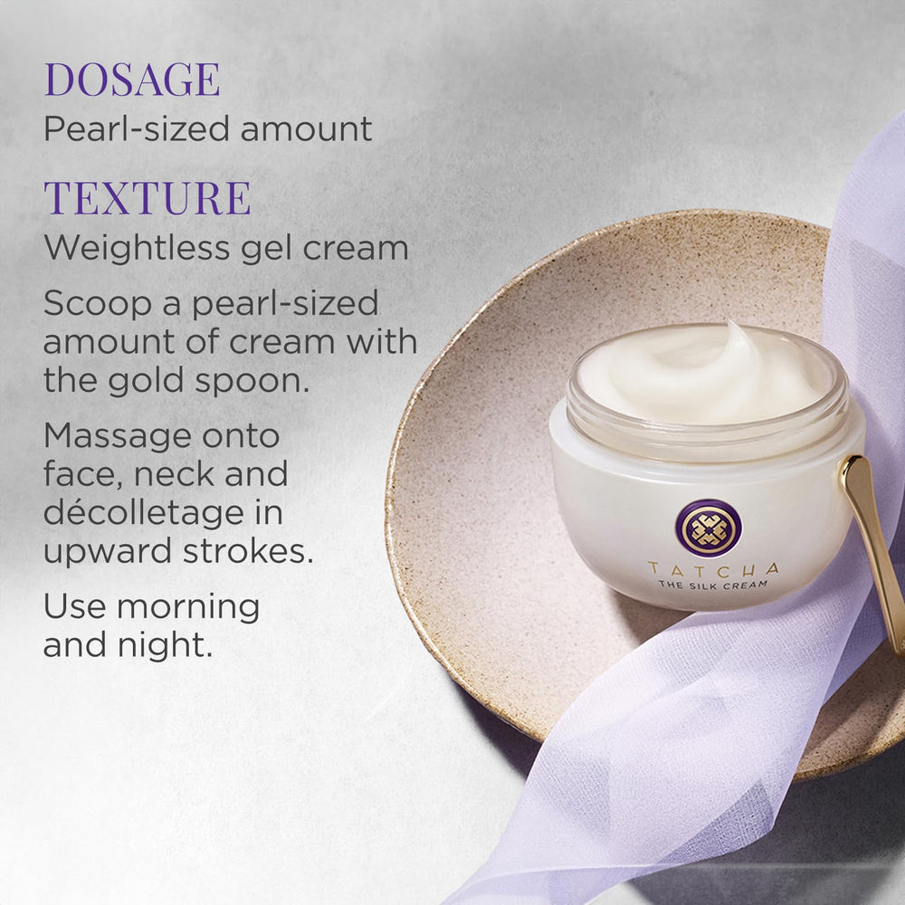 Emballage luxueux du soin visage TATCHA Crème Soie.