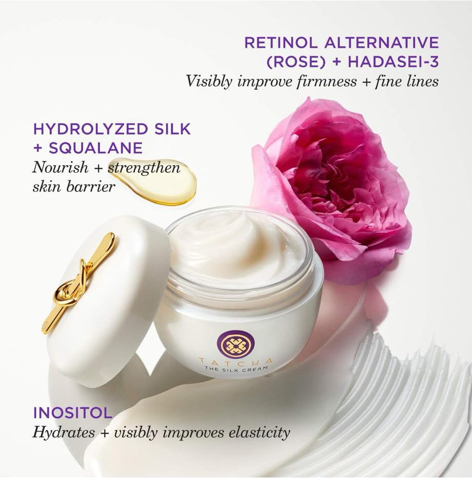 Peau nourrie et douce après l’usage de TATCHA Crème Soie.