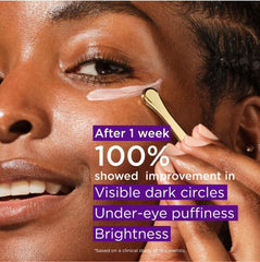 TATCHA Application avec pompe montrant l’usage ciblé autour des yeux.