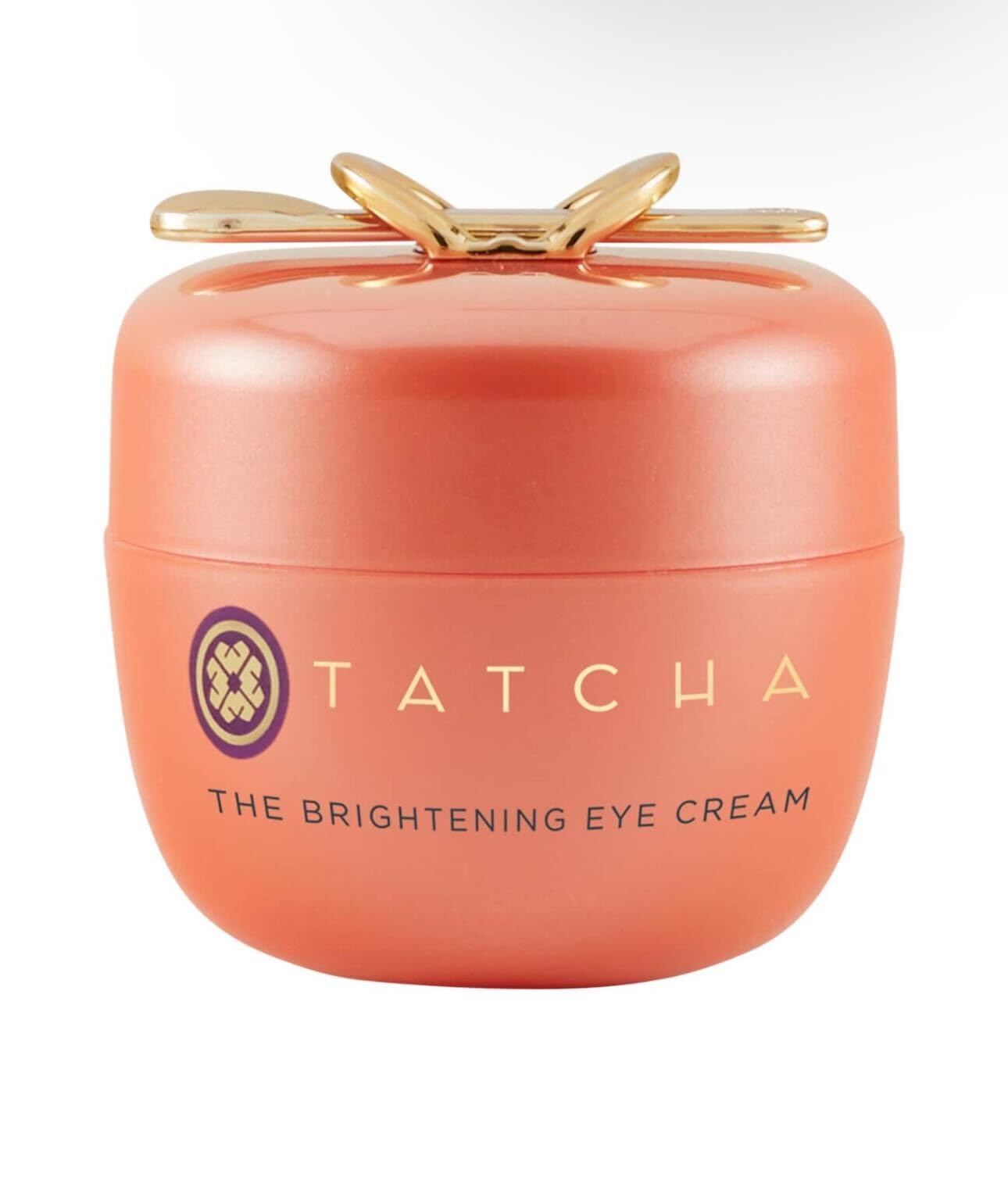 TATCHA Crème Yeux éclaircissante dans sa bouteille-pompe pour un regard plus lumineux.