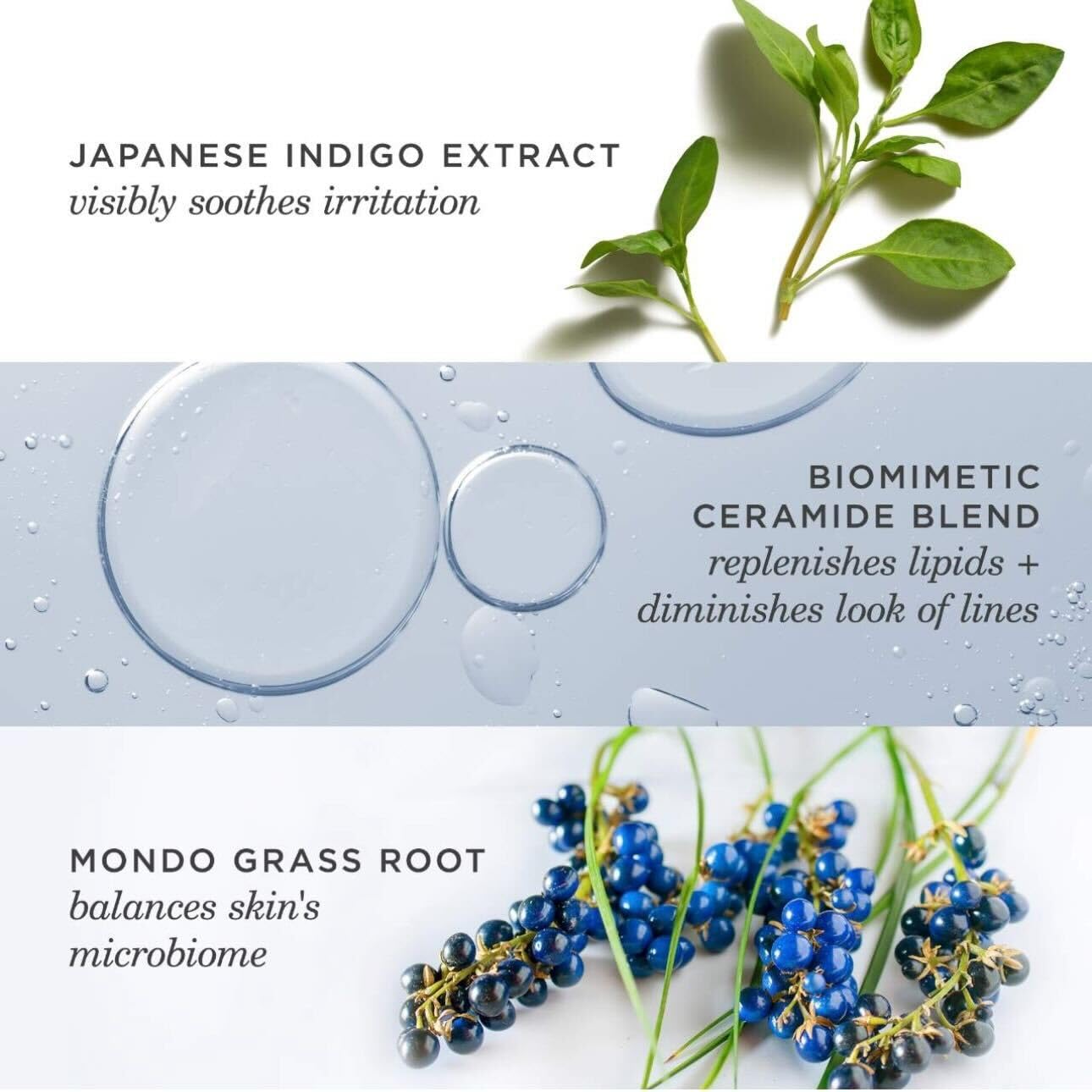 Ingrédients clés: céramides et acide hyaluronique pour hydrater.