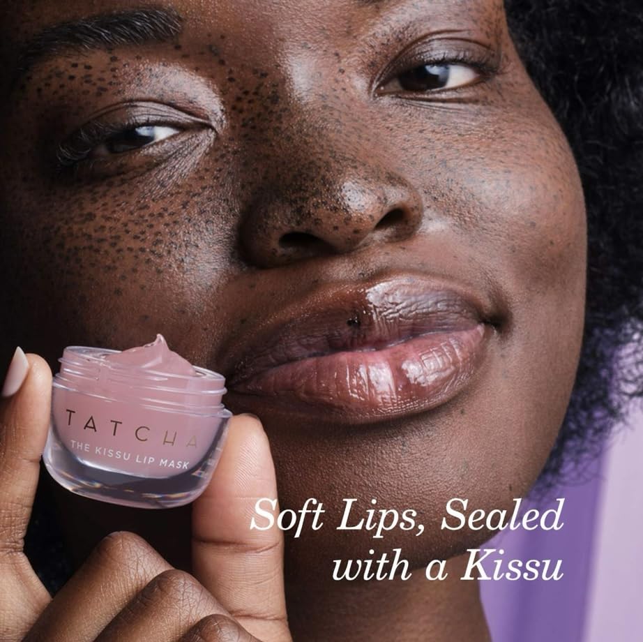 Masque lèvres Kissu de Tatcha, soulage les lèvres sèches et gercées durablement.