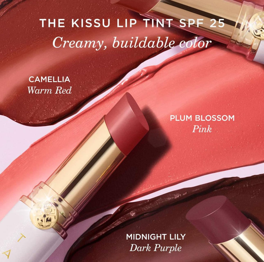 TATCHA Kissu Lip Tint SPF 25 Midnight Lily - effet couleur équilibré et protection solaire