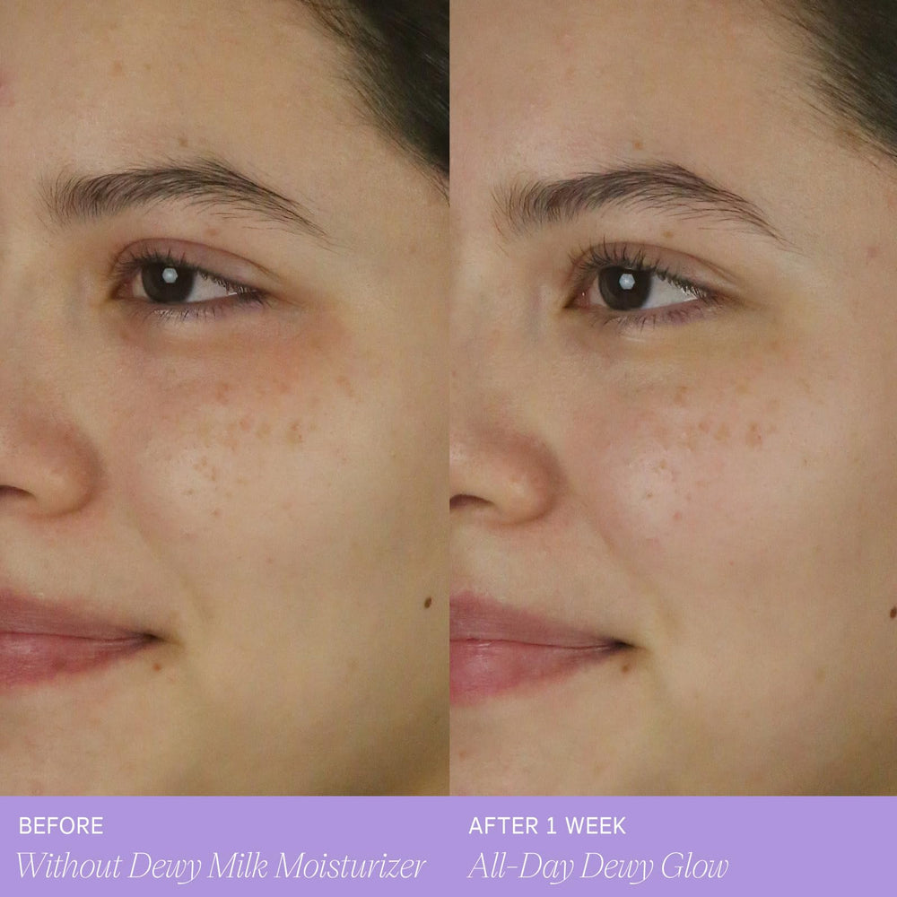 TATCHA Lait Hydratant Lumineux : routine matinale simplifiée pour hydratation légère.