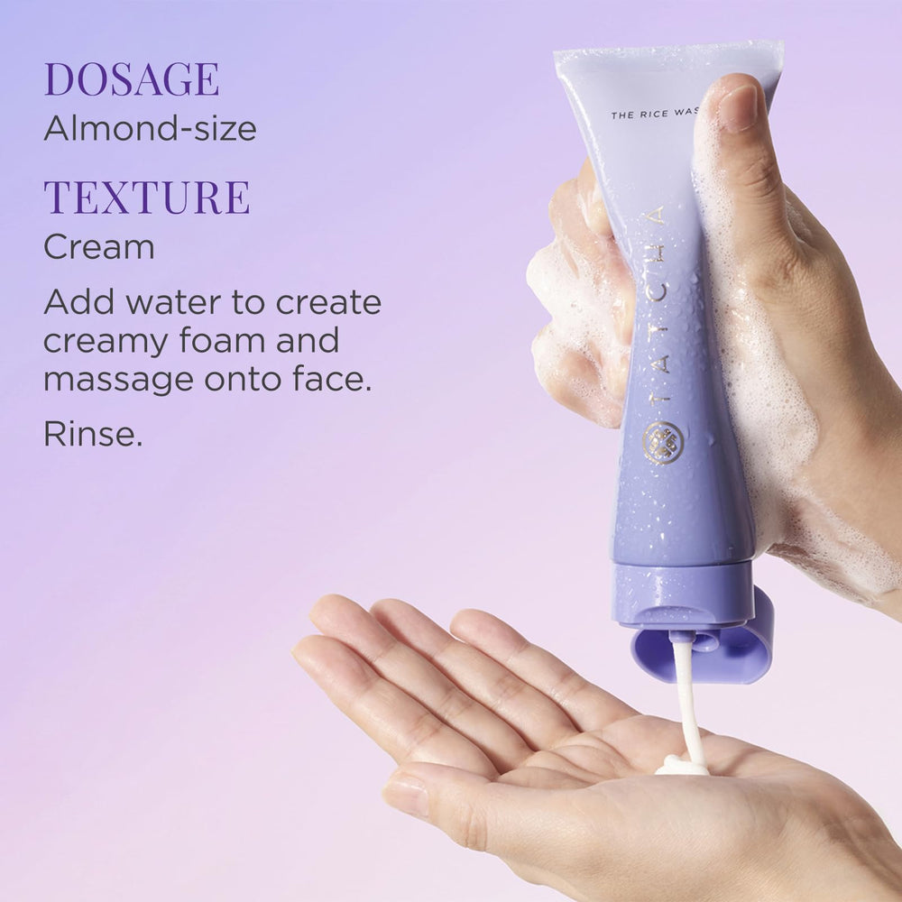 TATCHA Lavage au riz — hyaluronique et algues Okinawa hydratent.