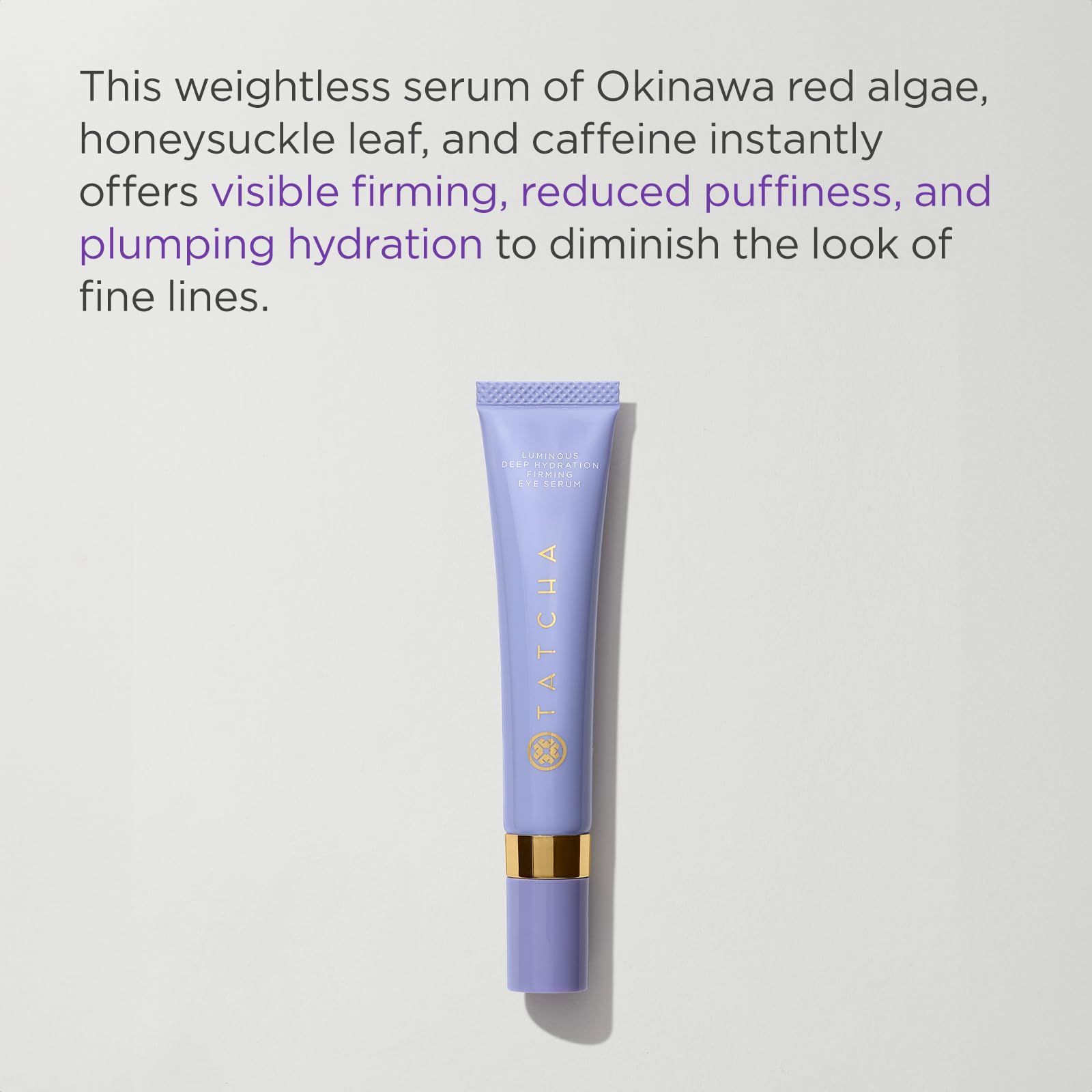 TATCHA poussière d’or 23 carats éclairant les ombres sous les yeux.
