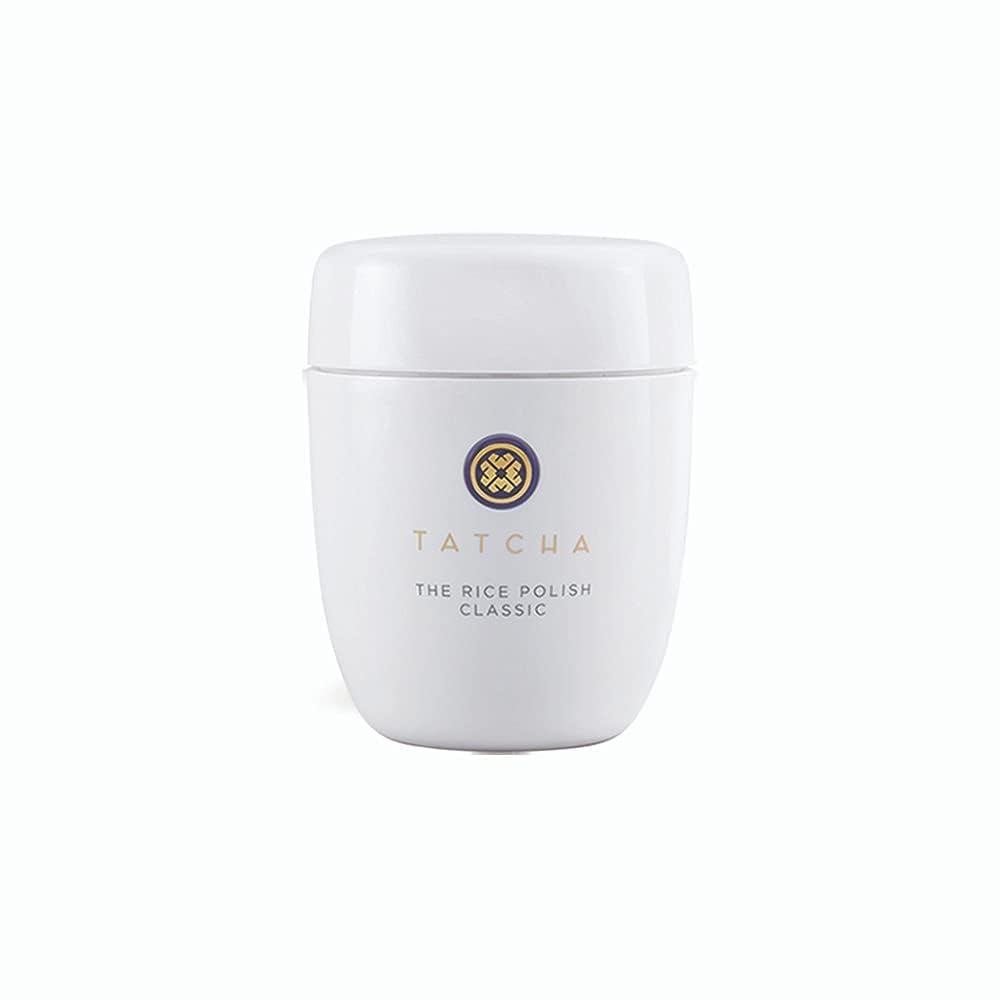 TATCHA Polissage au Riz Classique — bouteille élégante pour exfolier en douceur et révéler l'éclat.