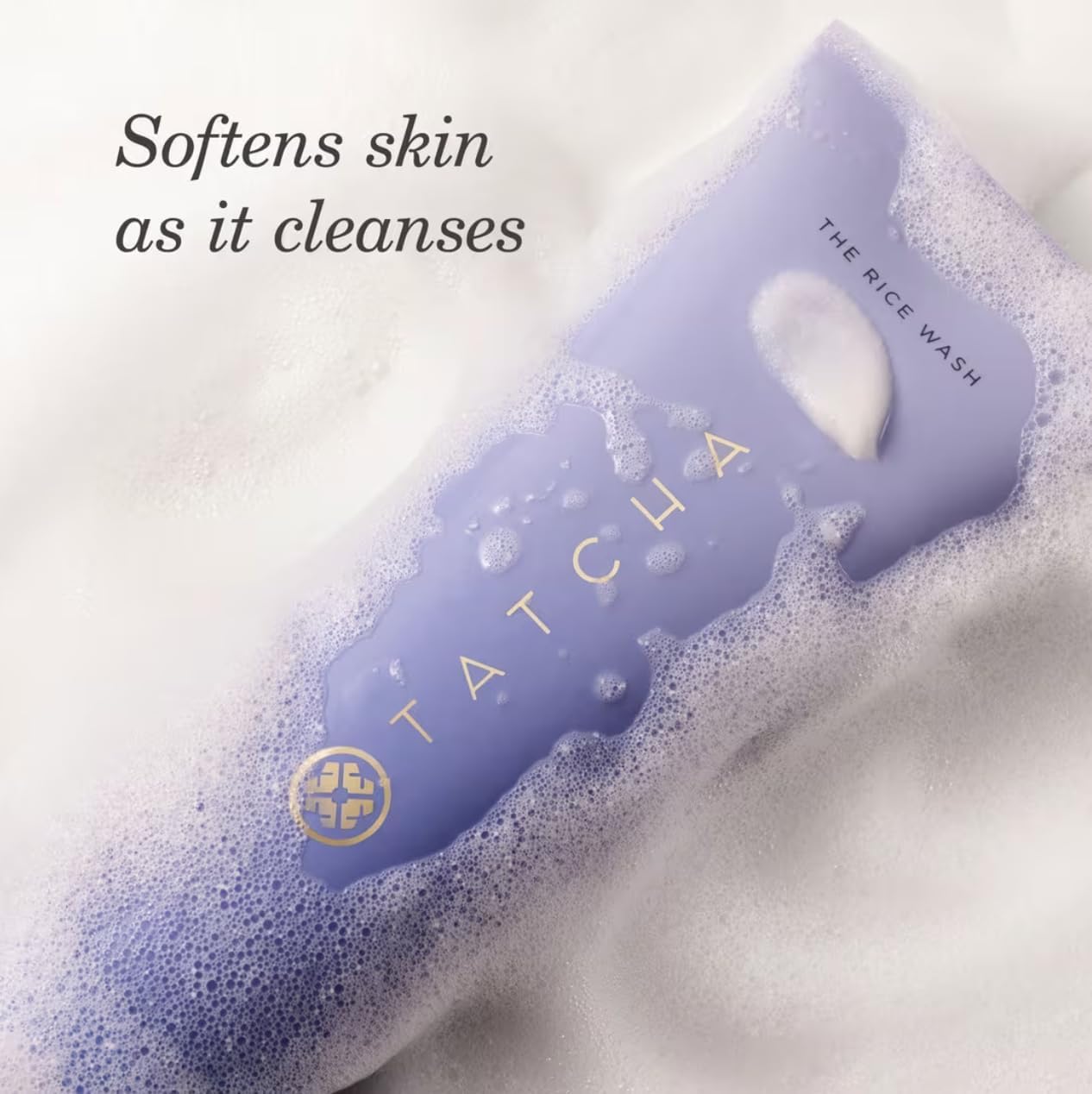 Texture crème douce du Rice Wash, soin quotidien léger.