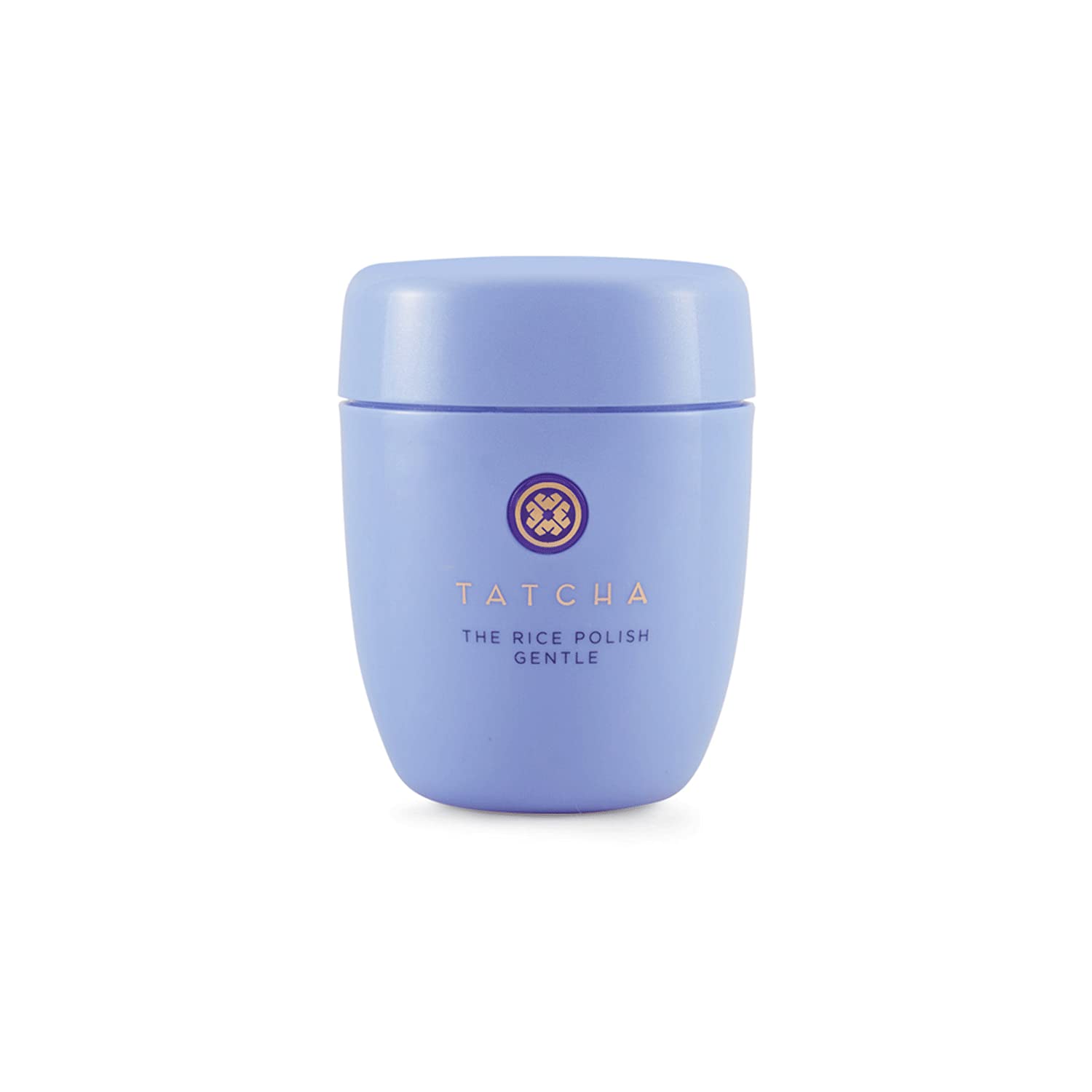 Emballage Tatcha Rice Polish Gentle prêt pour une routine hydratante.