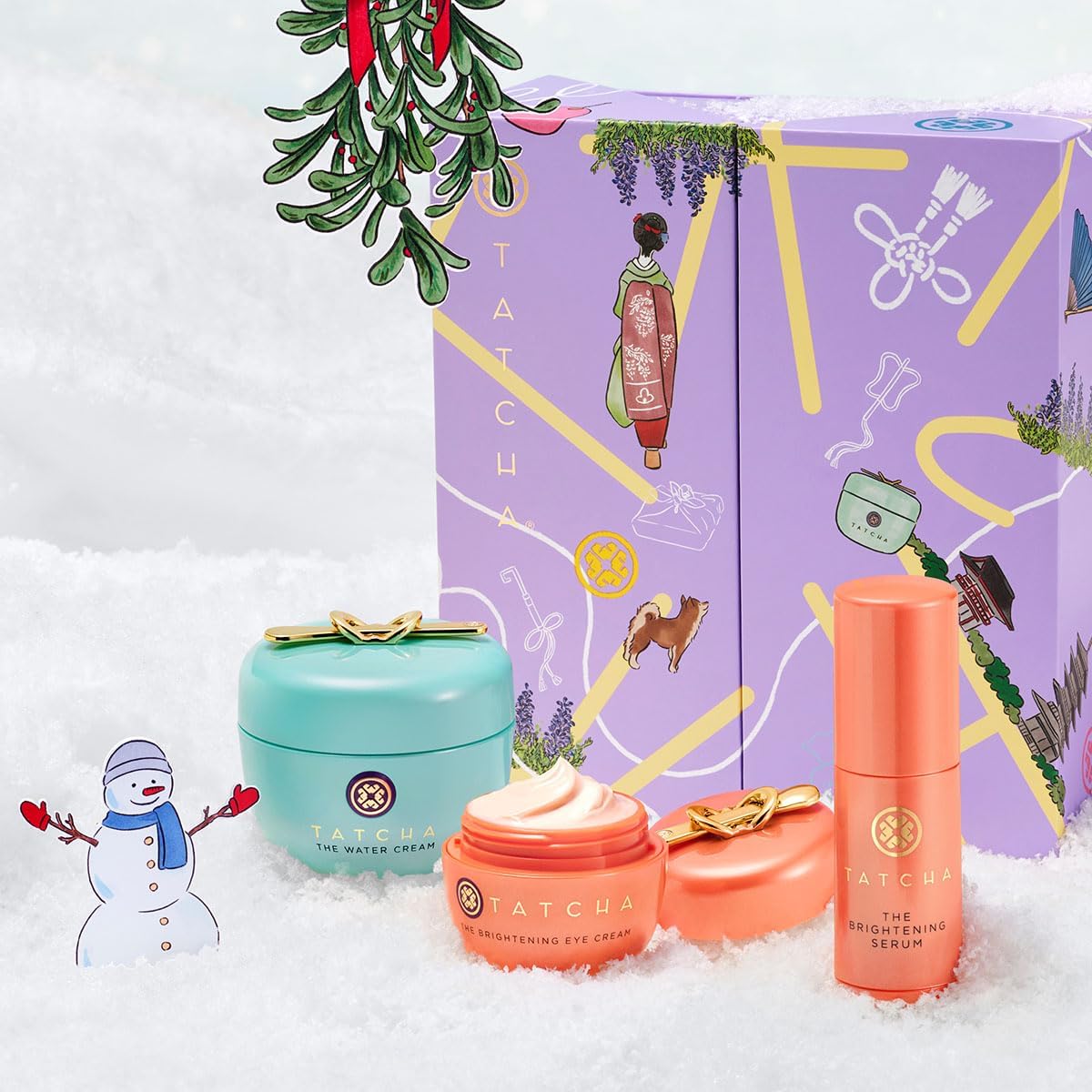 TATCHA Sérum éclaircissant format voyage, petite dose pour un éclat rapide.