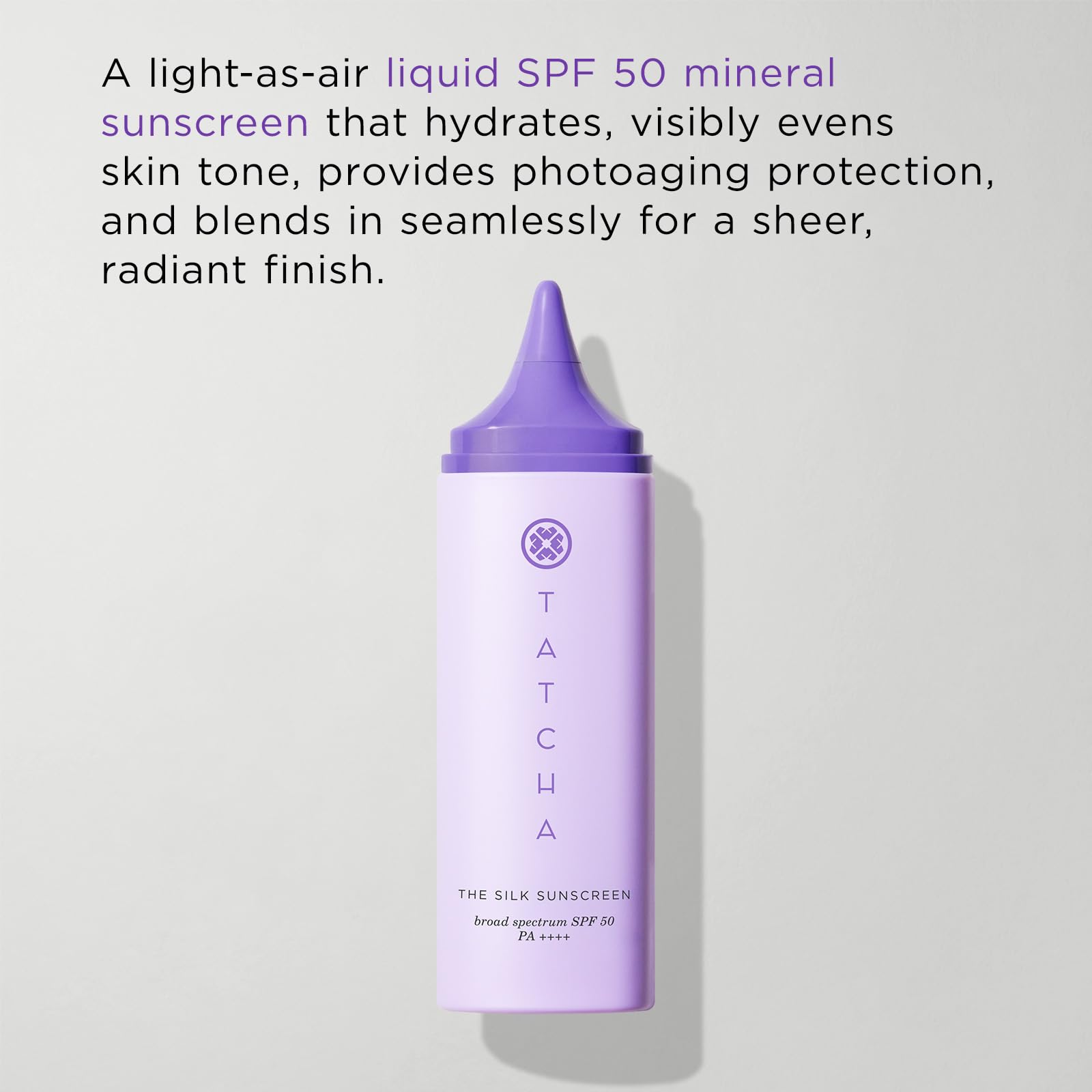TATCHA The Silk Sunscreen : texture crème légère qui s'étale facilement.