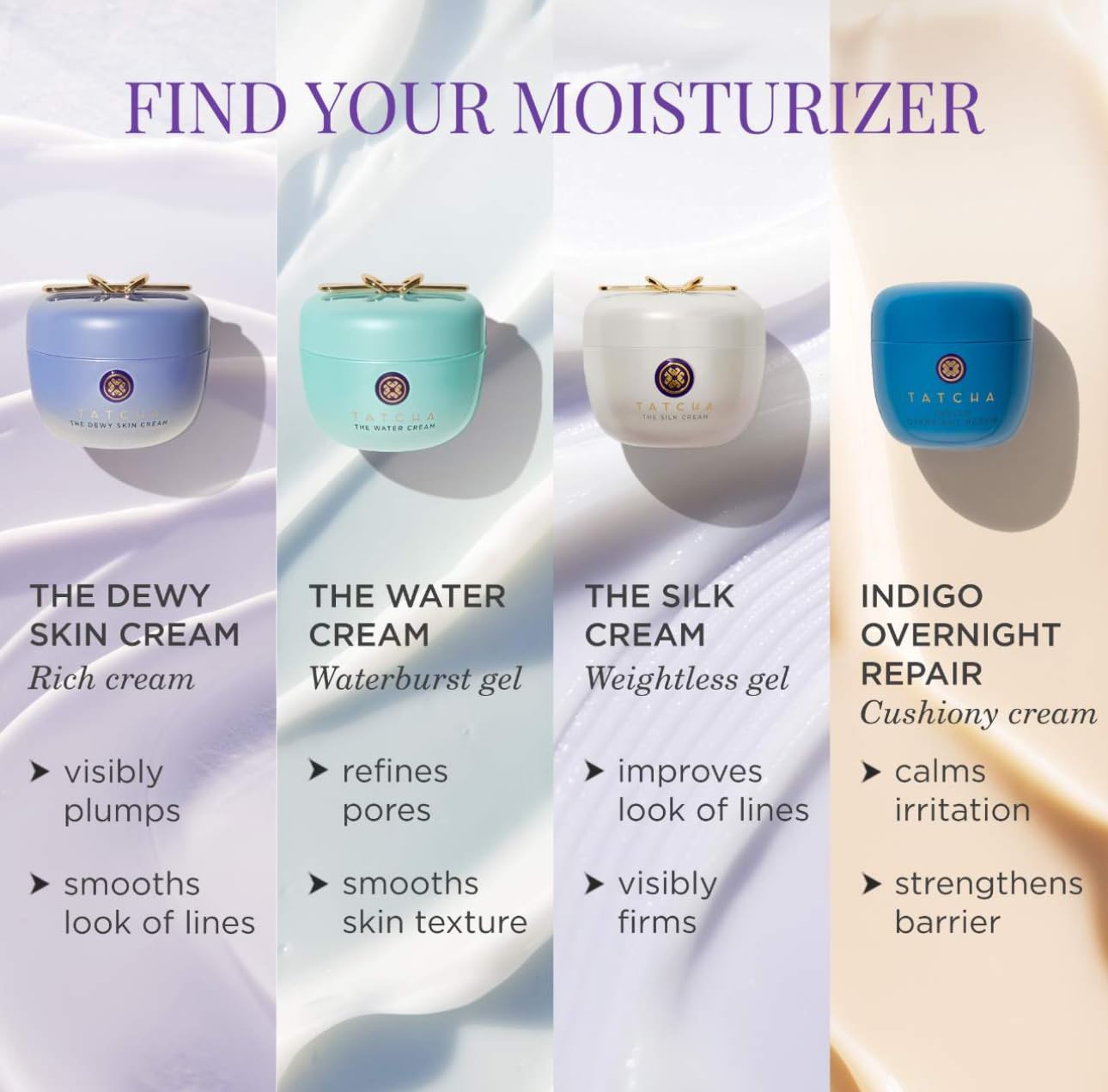 Routine beauté matin et soir avec TATCHA The Water Cream.