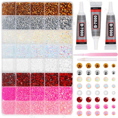Kit Tatiwoo strass 30000 pcs, ensemble pratique pour créations scintillantes