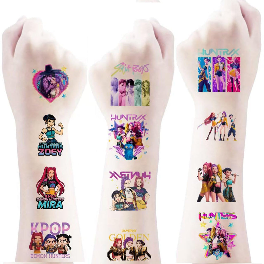 Tatouage Kpop Démon – style tendance, cadeau de fête pour enfants.
