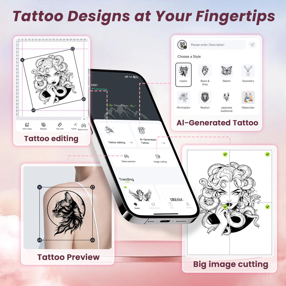 TATTMUSE mode anti-plis garantit des impressions lisses