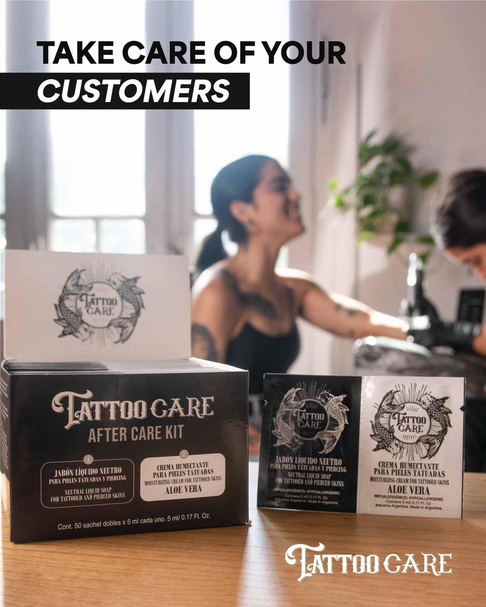 Tattoo Care Kit brillance tatouage — améliore clarté et contraste.