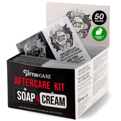 Tattoo Care Kit crème et savon — hydratation essentielle pour tatouage net et lumineux.