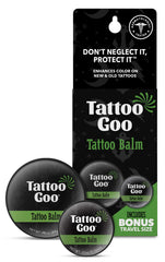 Tattoo Goo Duo baume tatouage – application pratique à domicile et hydratation